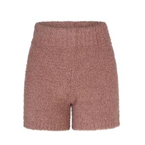 Skims Cozy Knit Shorts Rose Clay